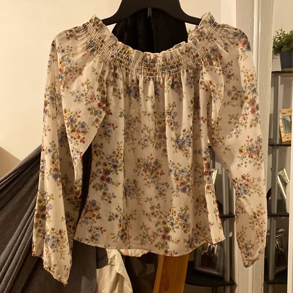 Tops - Thin Floral Long Sleeve